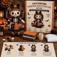 thumbnail image 7 of Patchwork Skeleton Witch Girl DIY Kit, Halloween DIY Patchwork Skeleton Set with 7 Styles Doll Making, Handmade Decor Ornament Gift for Craft Lovers, Beginner Sewing Project (cc7), 7 of 7