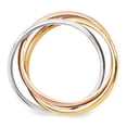 thumbnail image 2 of 14K Tri Color Gold Tri-Color Polished Rolling Ring, 2 of 4