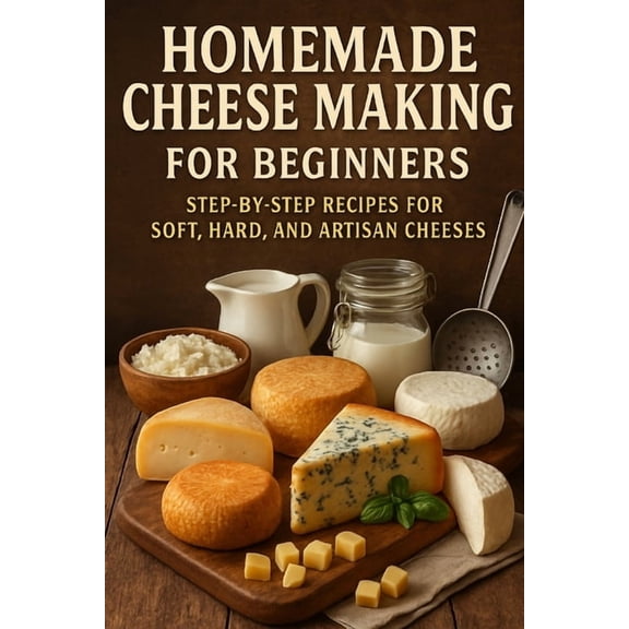Homemade Cheese Making for Beginners: Step-by-Step Recipes for Soft, Hard, and Artisan Cheeses, (Paperback)