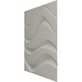 thumbnail image 4 of Ekena Millwork 19 5/8"W x 19 5/8"H Wave EnduraWall Decorative 3D Wall Panel, UltraCover Satin Blossom White (12-Pack for 32.04 Sq. Ft.), 4 of 6