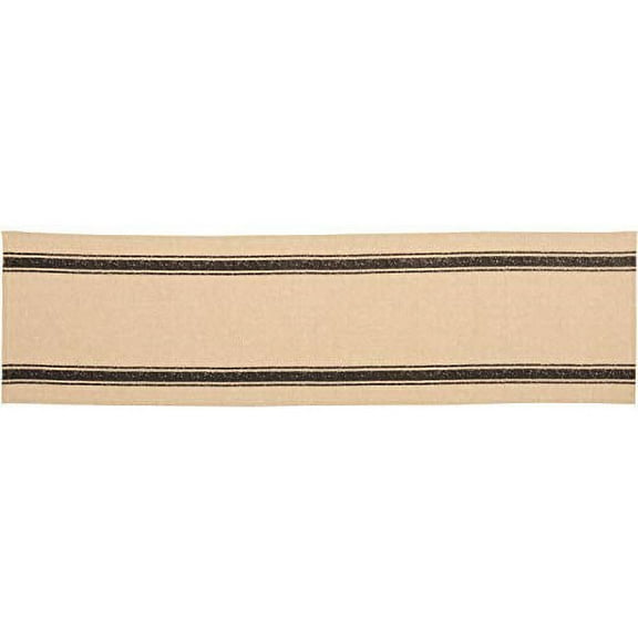 VHC Brands VHC Brands Valley Farms Chambray Stripe Runner 13"x 48" Farmhouse Cottage Primitive