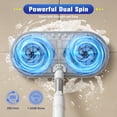 thumbnail image 4 of Electric Mops for Floor Cleaning - Cordless Spin Mop with LED Headlight Water Spray, 200ml Water Tank - Rechargeable Floor Scrubber for Hardwood Tile Floors, 4 of 6