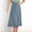 Green, variant on WWV Skirts Women Elastic Waisted Front Button Skirt Dress Summer Solid Color Casual Ladies Loose Fit Wedding Skirt Black L