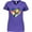 Purple, variant on Inktastic Pickleball Lover Paddle Ball Retro Heart Women's V-Neck T-Shirt