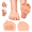 Nude, variant on Toe Separators, Silicone Toe Spacers with Forefoot Cushion, 1 Pair