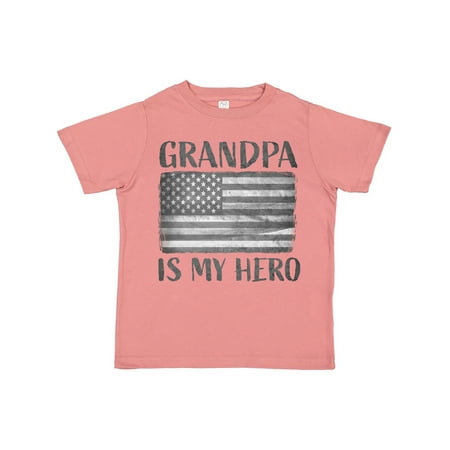 

Inktastic Grandpa Is My Hero Gift Toddler Boy or Toddler Girl T-Shirt