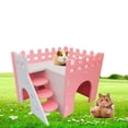 thumbnail image 3 of Visland PVC Hamster House, Small Animal Hideout Hamster House with Funny Climbing Ladder Exercise Toys Luxury Hut for Dwarf Hamster, Chinchilla, Rat, Gerbil, Mouse, 3 of 7