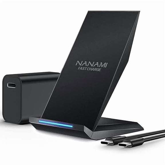 FU1999 Fast Wireless Charger with USB Phone Charger, Qi Certified Charging Stand with 20W PD Adapter for iPhone 16/16 Plus/16 Pro/16 Pro Max/15/14/13/12,10W for Samsung Galaxy S25/S24/S23/S22/S21