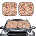 thumbnail image 2 of Saiise Fall Thanksgiving for Foldable Car Sun Shades (2-Pack) Offer Sun Protection with an Easy-fold Design for Convenient Windshield Shading-Medium, 2 of 6