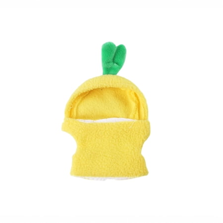 Lightweight Bird Clothes for Small Birds - Cute Pineapple Parrot Outfit Soft Fleece Pullover Costume for Cockatiels Parakeets Summer Pet Apparel Size M