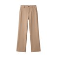 thumbnail image 4 of Grblisyd Girls Uniform Pants Kids Stretchy High Waisted Straight Leg Flare Dress Pant with Pockets Size 5-13 Years, 4 of 6