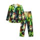 thumbnail image 1 of Fotbe St. Patrick's Day USA Flag Pijama de Hombre con Estampado de Manga Larga, Conjunto de 2 Piezas, Ropa de Dormir Suave y Cómoda con Bolsillos-Medium, 1 of 7