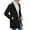 Black, variant on Mens Casual Warm Solid Jacket Stand Collar Long Sleeve Zipper Fly Pocket Jacket Coat Size:XL