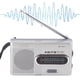 thumbnail image 3 of AM FM Mini Radio Con Antena Telescópica, Altavoz Incorporado, Batería De 3XAA De 3.5 Mm Alimentada Con 9.5x5.8x2cm 73g Para Acampar, Emergencias, Ancianos Y Niños, 3 of 7