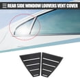 thumbnail image 2 of Unique Bargains 1 Set Rear Side Window Louvers Vent Cover for Hyundai Elantra ABS Black, 2 of 6