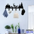 thumbnail image 4 of Handmadetneonsign Deer Forest Coat Rack Wall Hanger, Nature Metal Wall Hooks, Deer Keys Holder Home Decor 74830, 4 of 5