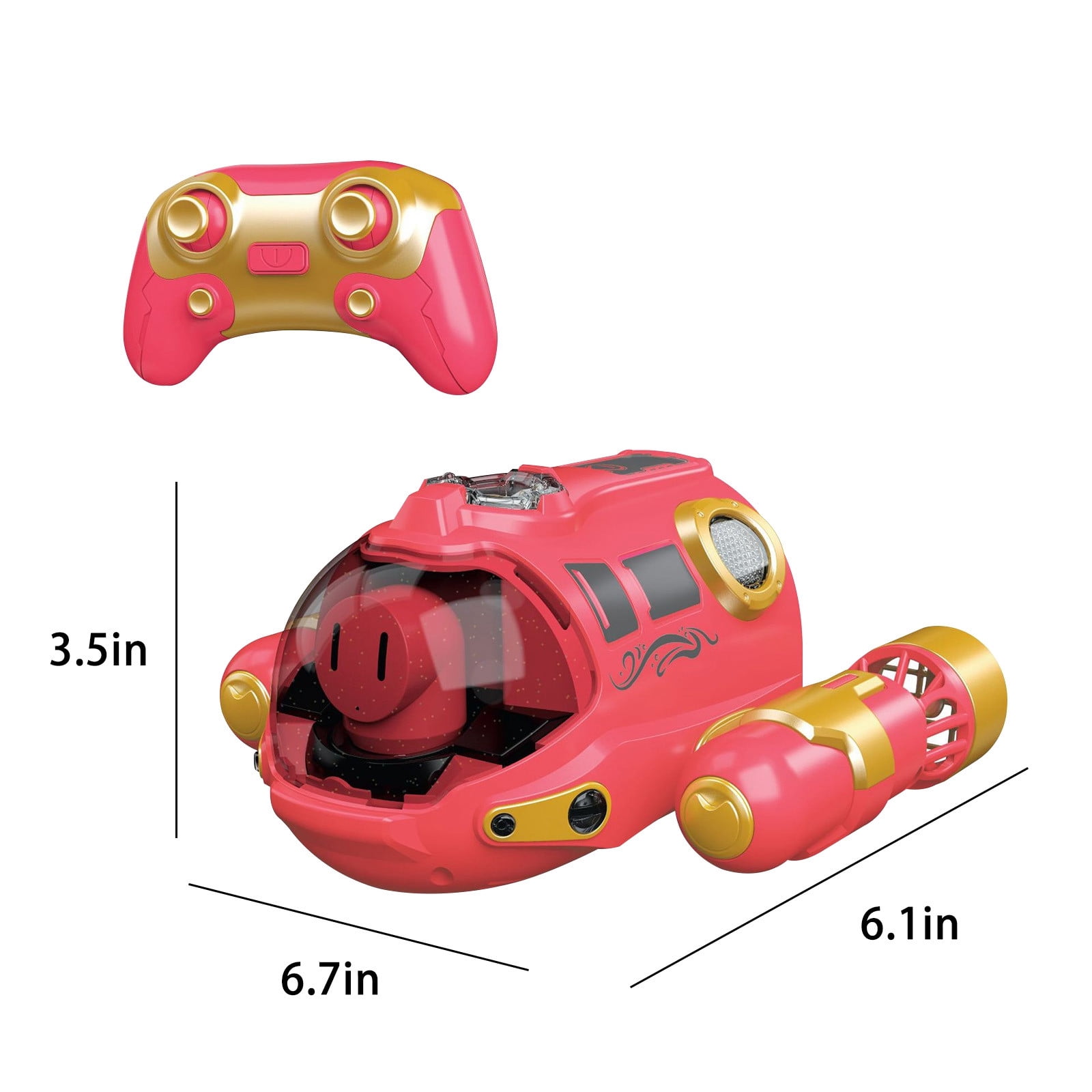Red Double Propellers Remote Control Spray Motor Boats For Pool Tub Rc Water Summer Toy Boats