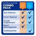 Equate Daytime & Nighttime Cold & Flu Relief; Cold Medicine Combination Pack, 12 fl oz, 2 Pack