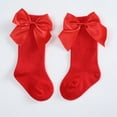thumbnail image 5 of 4/6/10 Pairs Baby Girls Knee High Socks Infant Toddler Girls Bow Stockings Cotton Uniform Stockings Dress Socks 0-3T, 5 of 9