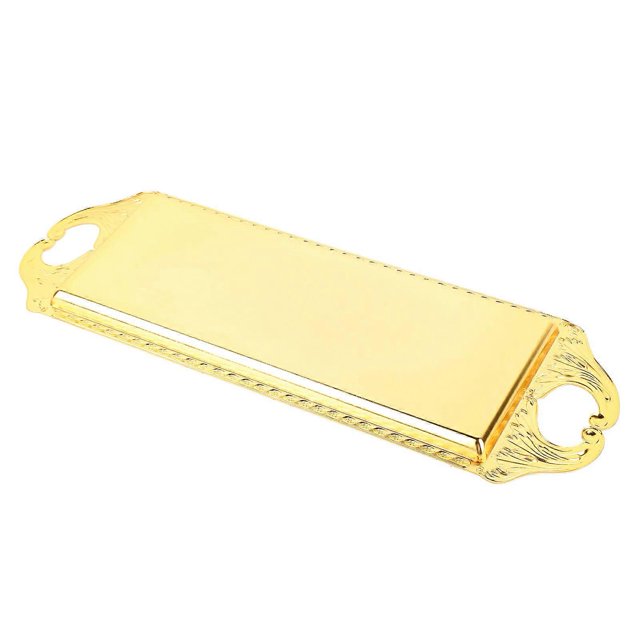 Rectangular Metal Tray Modern Elegant Decorative Light Luxury Serving Tray for Hotel KTV Living Room Home