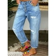thumbnail image 3 of Jeans High-waisted Jeans Summer Jeans Loose Slim Jeans Straight Daddy Pants, 3 of 6