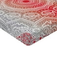 thumbnail image 2 of Ambesonne Ethnic Fitted Sheet, Eastern Cultural Folk Art, Queen Size, Grey Red, 2 of 3
