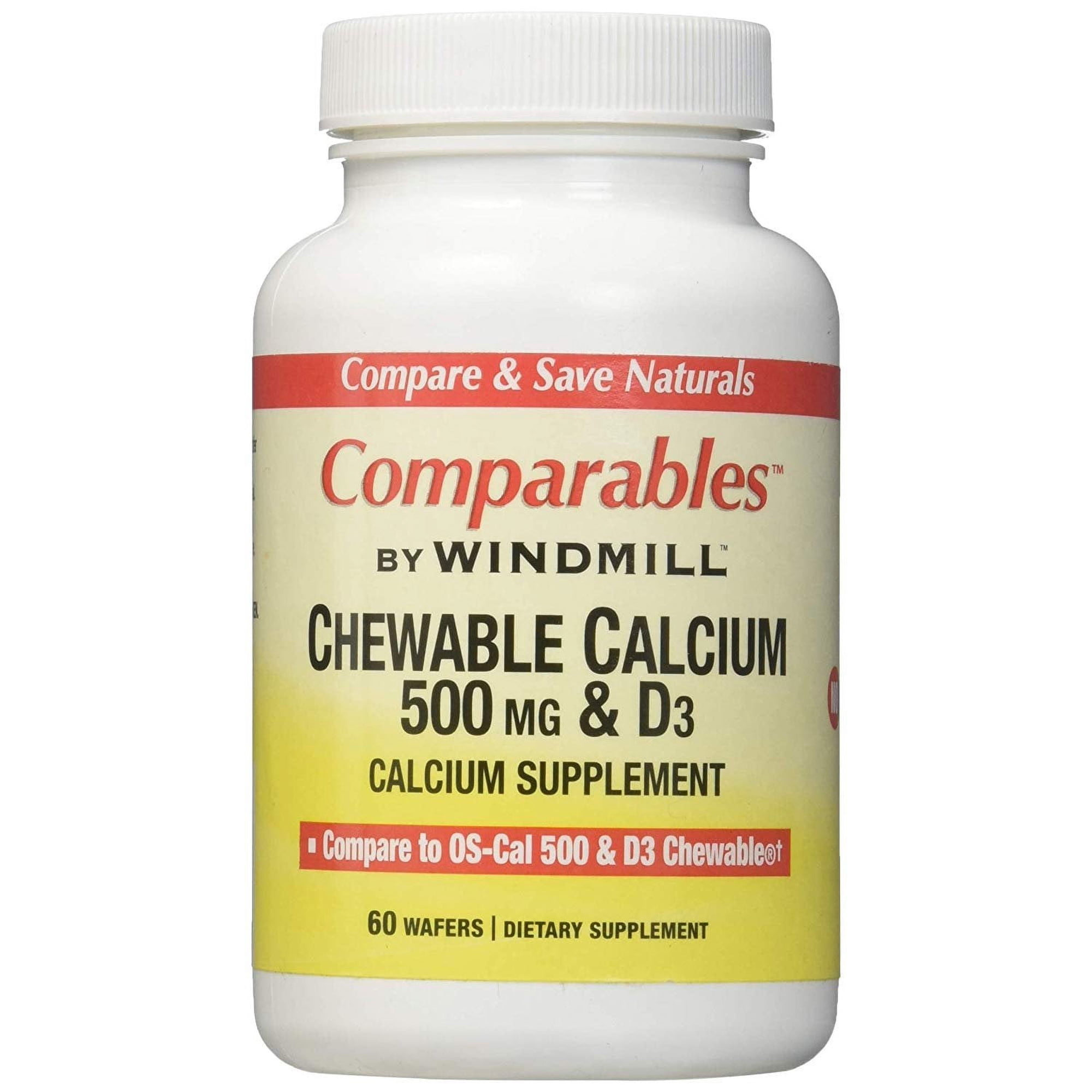 Windmill Calcium 500 mg Chewable Tablets 60 Tablets