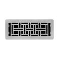 thumbnail image 5 of Decor Grates (4-Pack) 4x12 Oriental Low Profile Floor Register Vent Cover, Adjustable Airflow Control, Brushed Nickel (LAJH412-NKL), 5 of 5