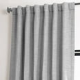 thumbnail image 3 of Half Price Drapes Vista Grey Bellino Textured Faux Linen Room Darkening Curtains For Bedroom & Living Room Curtains(1 Panel), Curtains 108 Inches Long, 50W X 108L, 3 of 6