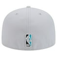 thumbnail image 4 of Men's New Era Gray Charlotte Hornets Active Color Camo Visor 59FIFTY Fitted Hat, 4 of 6