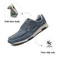 thumbnail image 3 of Mens Casual Shoes Summer Fashion Breathable Sneakers Soft Comfortable Lace-up Walking Shoes Non-slip Driving Shoes Blue 7 US, 3 of 7