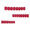 thumbnail image 3 of Square Press on Nails Short Fake Nails Red False Nails Acrylic Artificial Glossy Design Nails Full Cover Glue on Nails Stick on Nails for Women Girls Manicure Art Decorations 24Pcs, 3 of 5