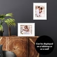 thumbnail image 6 of Americanflat 11x14 Picture Frame with Shatter-Resistant Glass with 8x10 Mat Metal Bamboo Style Photo - Silver, 6 of 9