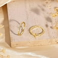 thumbnail image 5 of Cross Gold Rings for Women Non Tarnish, Dainty Trendy Stackable Ring Set 14k Gold Plated Thin Cz Cross Finger Rings for Women Non Tarnish Simple thumb Rings for Momen Gold Jewelry Size 6-9, 5 of 5