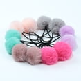 thumbnail image 3 of Pelo de bola de peluche con accesorios para el cabello de bola de dibujos animados para niños y adultos, tocado pequeño de conejo para servir, 3 of 6