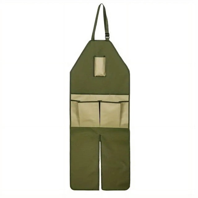 Deals of The Day Clearance! Gardening Apron with Multiple Pockets, Fabric Color-Matching Extended Edition, Garden Leg Apron for Trimming, Outdoor Work, and Planting