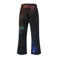 thumbnail image 5 of kaondbfi Women's Gradient Pants Waist Textured Bubble Crinkle Casual Pants with Pockets Lightweight Summer Trousers for Beach and Daily Wear, 5 of 5