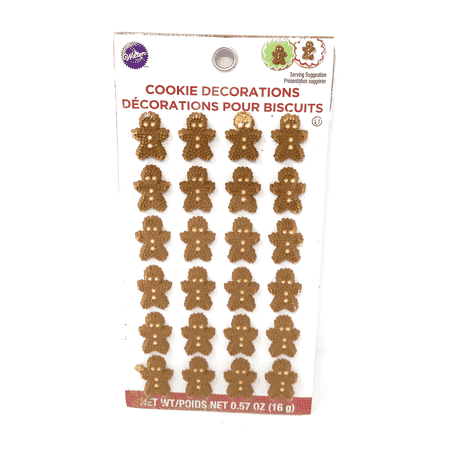 Wilton Gingerbread Men Icing Decorations for Cakes Cupcakes and