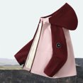 thumbnail image 2 of NAISIBABY Boys Waterproof Hooded Jacket Zip-Up Cardigan Outdoor Softshell Windbreaker Fleece Lined Coat Pink Size 3, 2 of 3