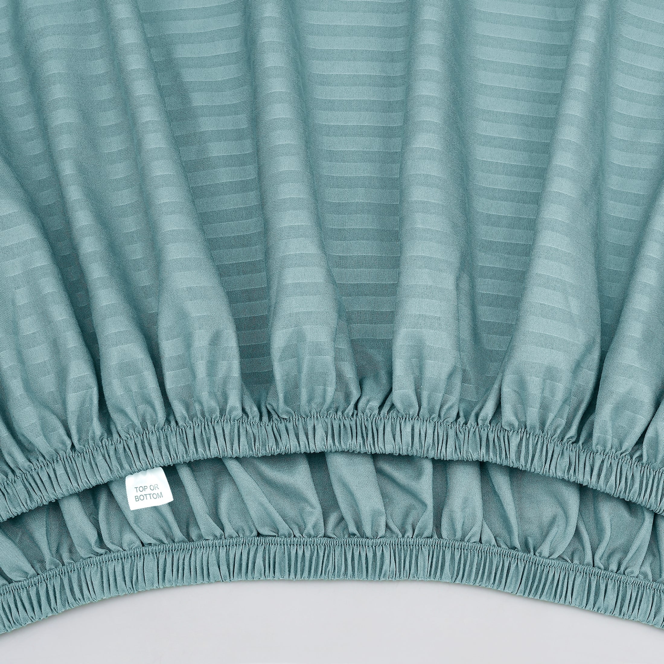 Mainstays Super Soft Brushed Microfiber Bed Sheet Set, Blue Cameo Embossed Stripe, Queen, 4 Piece