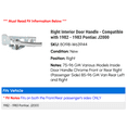 thumbnail image 2 of Right Interior Door Handle - Compatible with 1982 - 1983 Pontiac J2000, 2 of 2