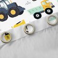 thumbnail image 4 of Homewish Crane Bulldozer Excavator Black Out Curtains,Equipped Truck Curtains Pack of 2 (42x63 Each),White Yellow Bedroom Curtains,Microfiber Bedroom Decor, 4 of 6