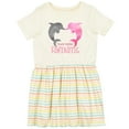 thumbnail image 3 of Inktastic You're Flippin' Fintastic Dolphins Girls Toddler Dress, 3 of 5