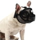 thumbnail image 2 of Bozal para perro con hocico corto, bozal Bulldog de malla transpirable ajustable para ladrar, morder y entrenar (negro (sin lengua afuera), XS), 2 of 5