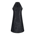 thumbnail image 7 of Oplxuo Women's Halter Sequins Cocktail Prom Dress, Sparkly Glitter Sleeveless Formal Party Evening Short Homecomming Dresses, 7 of 7