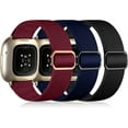 thumbnail image 1 of REQO Bracelets Compatibles avec Fitbit Versa 3/4 et Sense/Sense 2 Bracelets de Montre, Bracelets de Sport en Tissu Extensible Réglables pour Hommes et Femmes, 1 of 6