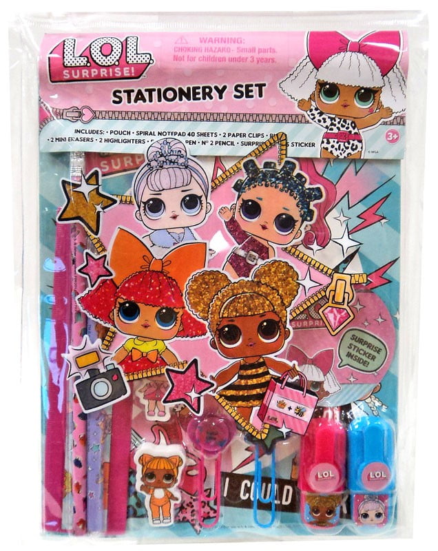 lol surprise stationery set