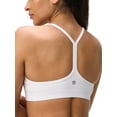 thumbnail image 1 of Sujetador deportivo Omwilddo para mujer, acolchado en la espalda en Y, blanco, talla M, 1 of 7