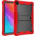 thumbnail image 2 of KOMI Shockproof Case for Hua wei MatePad T10s 10.1/ T10 9.7 Inch,Heavy Duty Full-Body Protective Case w Stand for Hua wei MatePad T10S 10.1" AGS3-L09 AGS3-W09, Red, 2 of 8