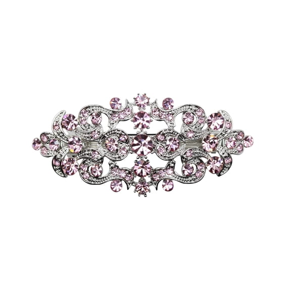 Faship Gorgeous - Pasador para el pelo con diseño floral, color rosa claro